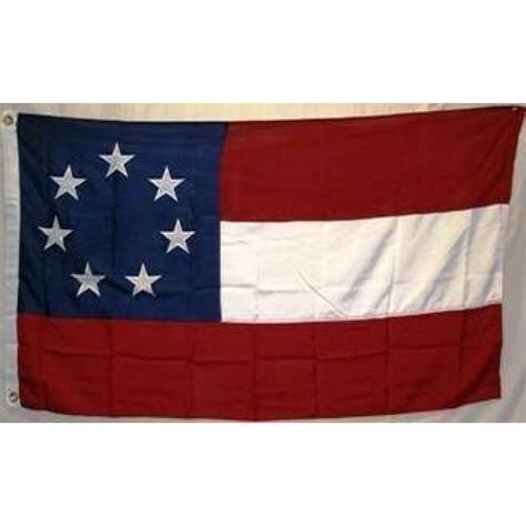 7 Star Stars And Bars Confederate 1st National Cotton Flag 4 X 6 Ft