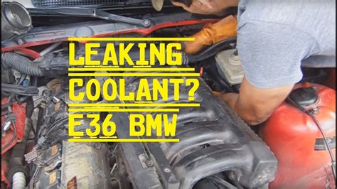 Bmw E Coolant Leak Repair Intake Manifold Removal YouTube