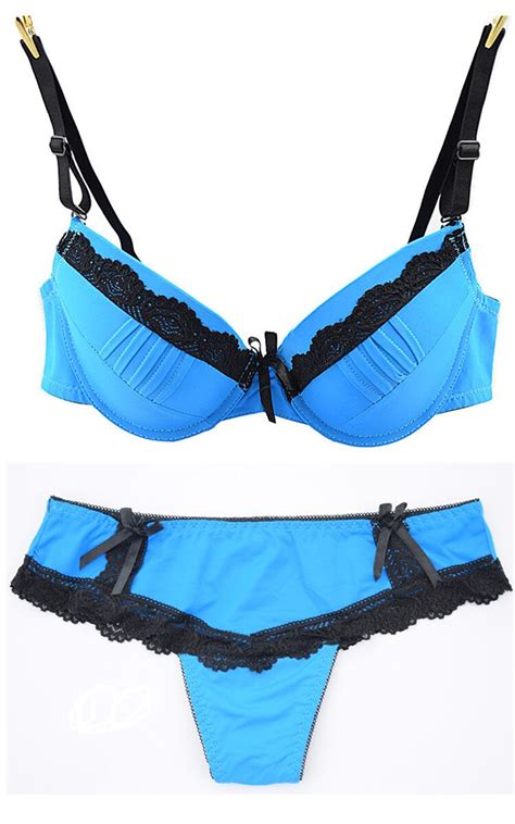 hot selling big size lace push up deep v bra briefs set brand sexy women underwear set 40bc 42bc