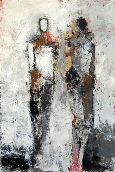 Two Figure Study • Figurative Painting Julie Schumer Abstract Art