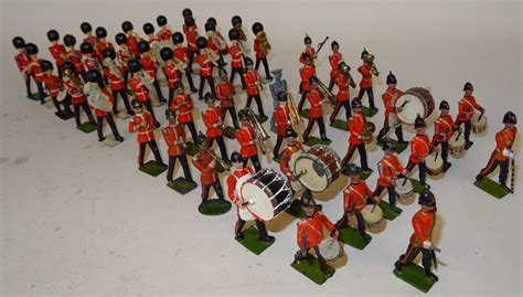 Lot 135 Britains Infantry Of The Line Bandsmen With Drum Corps G