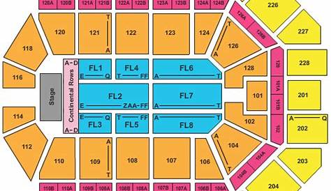 van andel arena seating chart with rows