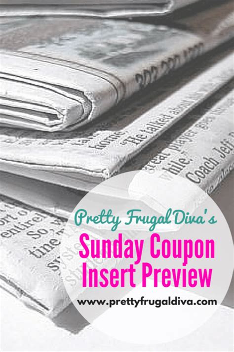 Sunday Coupon Insert Preview Extreme Couponing Coupon Inserts Sunday Coupons