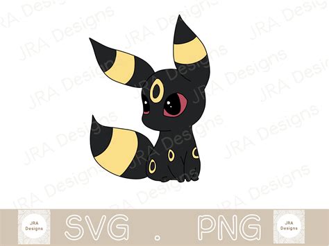 Umbreon Svg And Png Pokemon Svg Cricut Cut File Etsy Norway
