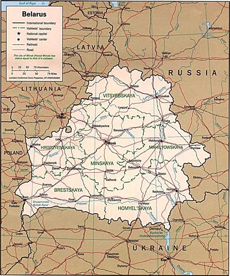 Belarus Country Map