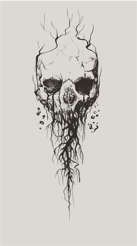Pin By Krzysiek On Tattoo Skull Sketch Dark Art Tattoo Tattoo Design Drawings