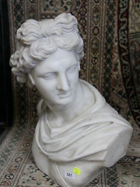 Caesar Marble Bust 44cm High Bustsheads Sculpturestatuary