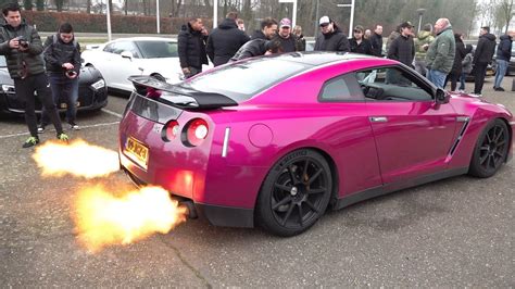 Nissan Gt R R35 Mrt700 Flames Revs Accelerations Overview Youtube