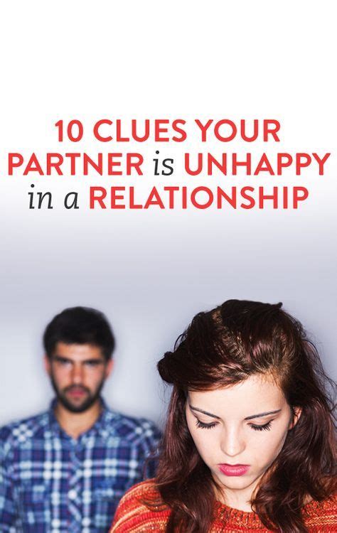 10 Clues Your Partner Is Unhappy In A Relationship Unhappy Relationship Unhappy Relationship