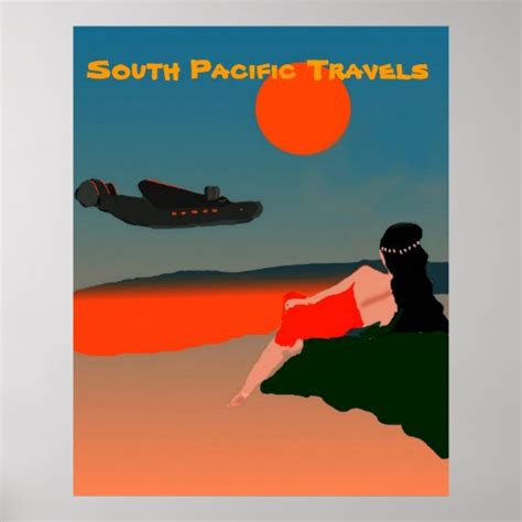 South Pacific Travel Posters Zazzle