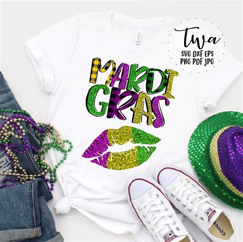 Mardi Gras Lips Shirts Design Svg New Orleans Saints Svg Digital Desig