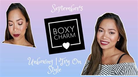 September S Boxycharm Unboxing First Impressions Try On