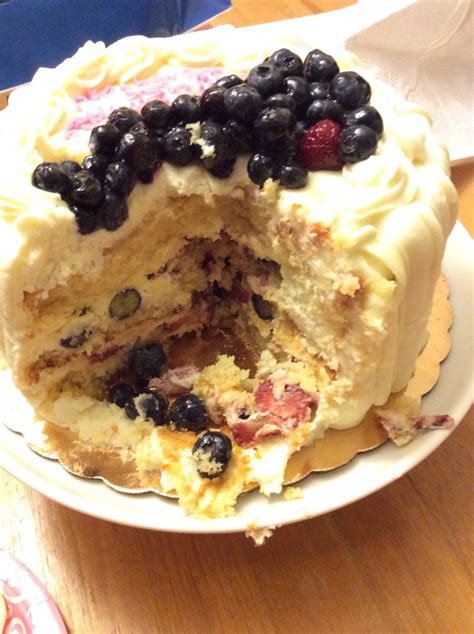 Everyone's been talking about that popular chantilly cake whole foods makes. Berry Chantilly cake , from the Whole food Market...Hands ...