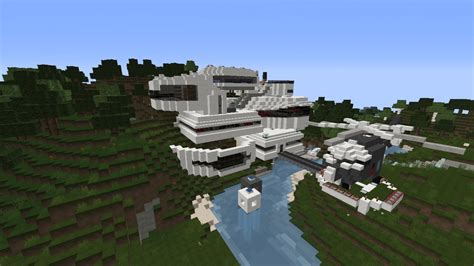 Minecraft has a lot of freedom to choose your own game modes, with the ultimate goal of survival and avoidance of monsters, and to build shelter, fields and farm, according to your wish. Epic Modern House Minecraft Project