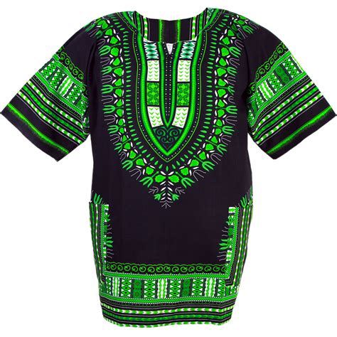 Black And Green African Dashiki Shirt For Men And Dashiki Womens Dashiki Shirt African