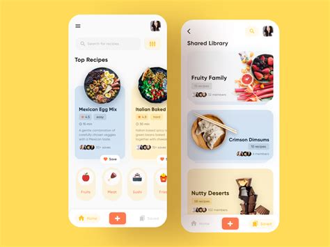 Recipe Sharing Concept Application Uplabs