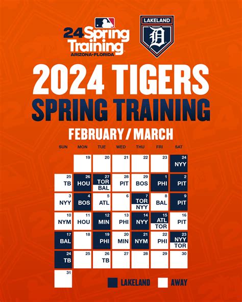 Detroit Tigers Preseason Schedule 2024 Release Selle Danielle