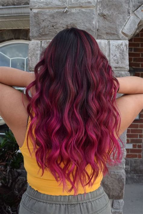 makeover from super faded to magenta melt hair color streaks magenta hair hair color pink