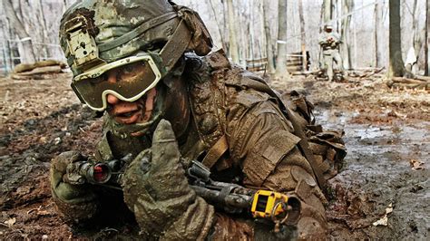 Wallpaper Soldier Mud Military Army Marksman United States Army