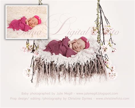 Swing Cherry Blossom With Fur Beautiful Digital Background Etsy