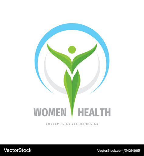 Women Health Logo Template Design Element Vector Image