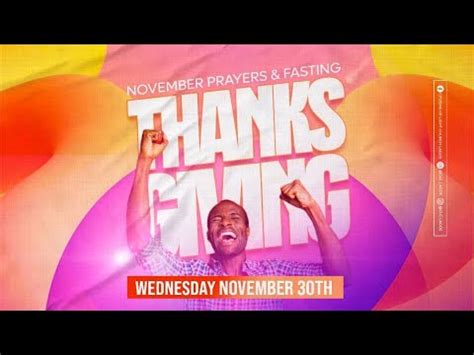 November Prayers Fasting Thanksgiving Service YouTube