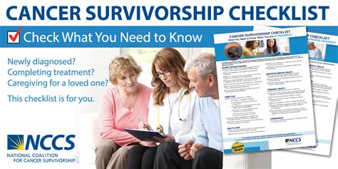 Cancer Survivorship Checklist NCCS National Coalition For Cancer Survivorship