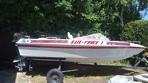 14 Ft Speed Boat 70 Hp Engine Trailer Tlc In Selsey West Sussex