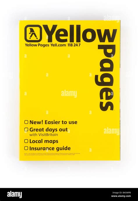 Yellow Pages Phone Directory Book Stock Photo Alamy