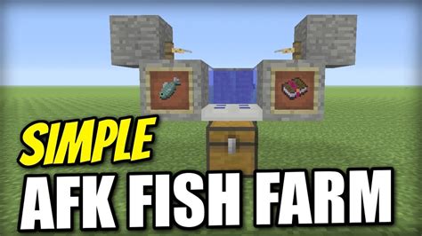 Fish farming is an easy method of catching large quantities of fish and other items by fishing. Minecraft PS4 - EASY AFK FISH FARM - Tutorial ( PE / XBOX ...