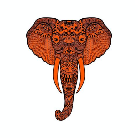Elephant Mandala Art Tribal Vinyl Car Sticker Doggy Style Ts