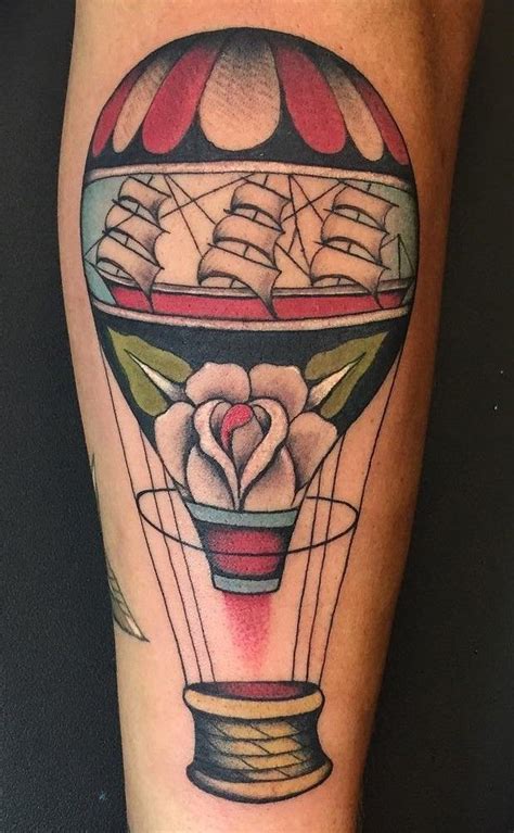 Hot Air Balloon Tattoos Are A Feel Good Kind Of Tattoo They Inspire Us With The Feeling Of
