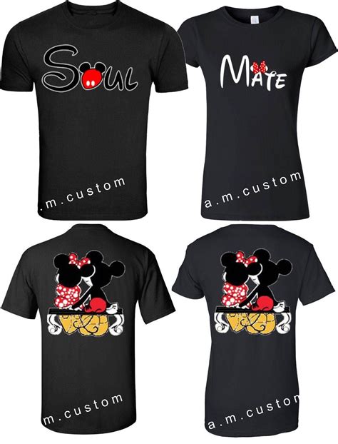 Soul Mate Mickey And Minnie Love Couple Matching Front And Back Funny