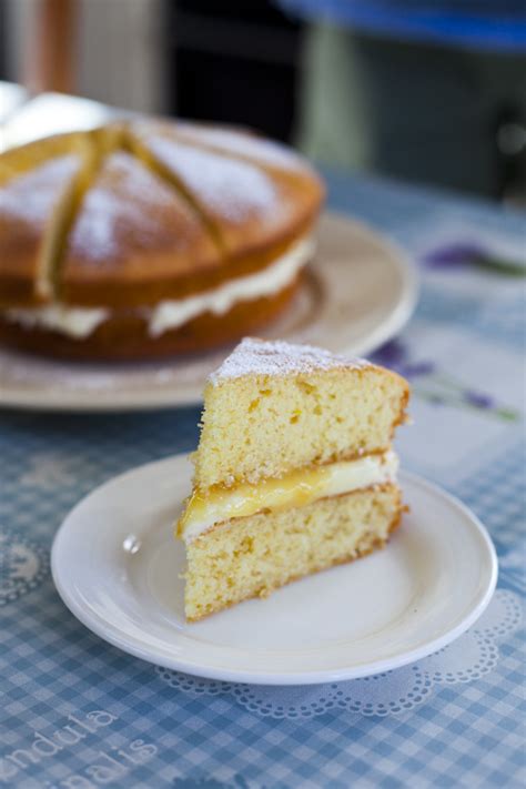 Lemon Curd Sponge Cake Donal Skehan Eat Live Go