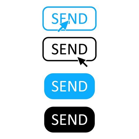 Premium Vector Send Message Icon Button Set Vector Icons