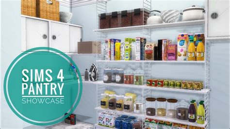 The Sims 4 Pantry Room Cc Links Included Build Showcase Youtube