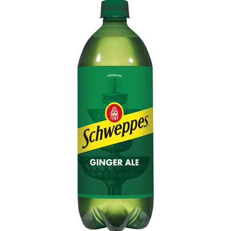 Schweppes Ginger Ale Soda 1 L Bottle