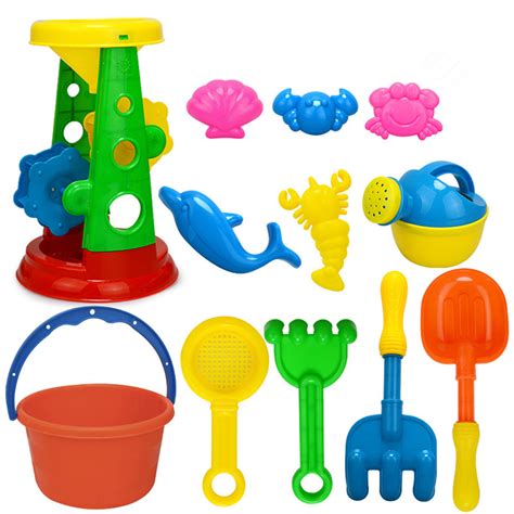 12pcsset Summer Beach Sand Play Toys Sand Water Toys Kids Seaside
