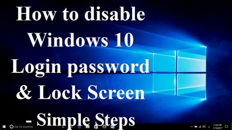 How To Disable Windows 10 Login Password And Lock Screen Simple Steps