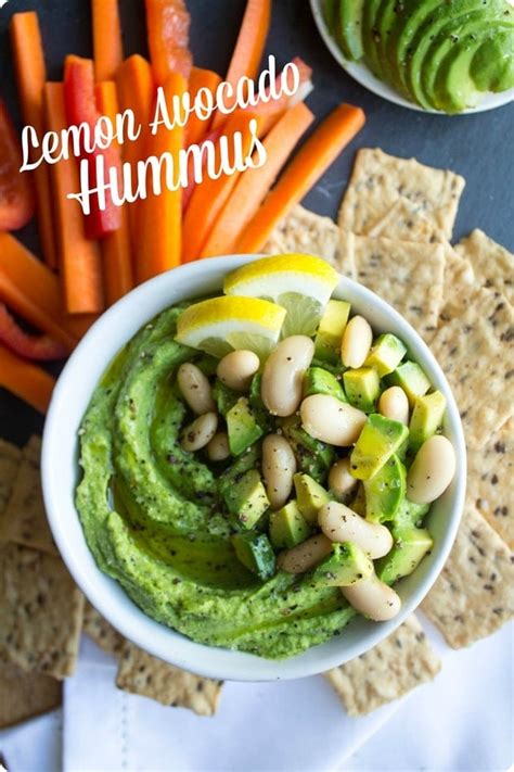 Lemon Avocado Hummus Recipe Easy Healthy Snack