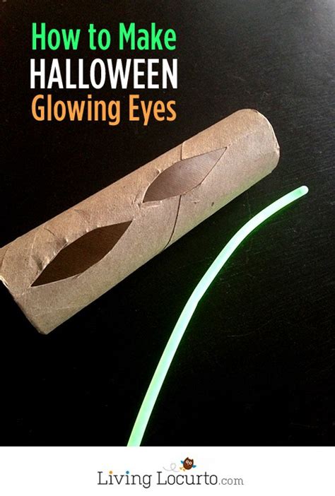 How To Make Glowing Eyes Easy Halloween Haunted Decor