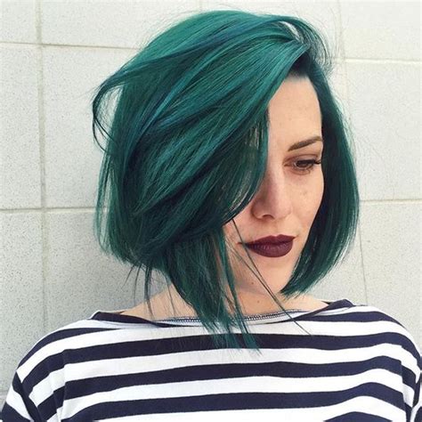 If i get the blue out of my hair, will my hair still be blonde or do i have to redye it? 30 Green Hair Color Ideas | Cinefog