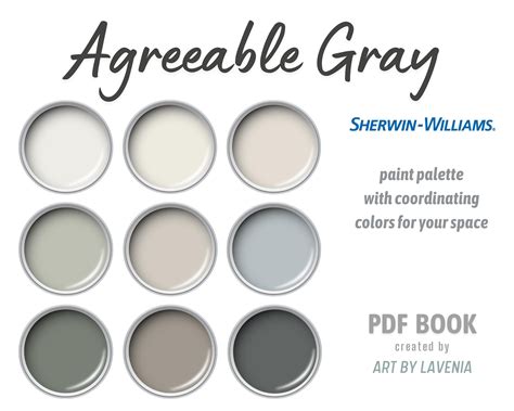 Agreeable Gray Sherwin Williams Paint Palette Modern Neutral Interior