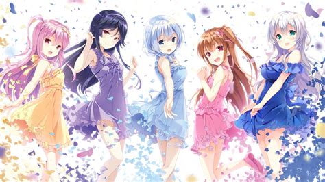 Download 1920x1080 Anime Girls Moe Light Dress White