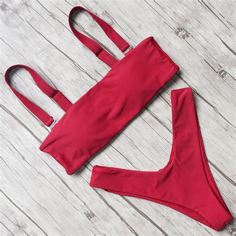 Brazilian Bikini 2018 Swimsuit Swimwear Women Sexy Push Up Bandage Swimming Bathing Suit