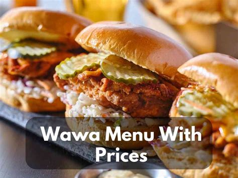 Wawa Menu With Prices Updated 2023 Hot Breakfast Lunch And Dinner