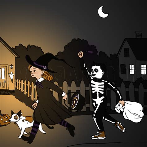 Https://tommynaija.com/draw/how To Draw A Halloween Scene