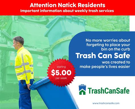 Trash and Recycling Collection Schedule in Natick, MA - Eagle Trash Service