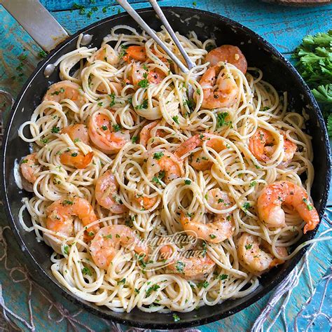 Pasta Con Camarones Al Ajillo Jaqueline Henriquez Jaqueline Henriquez