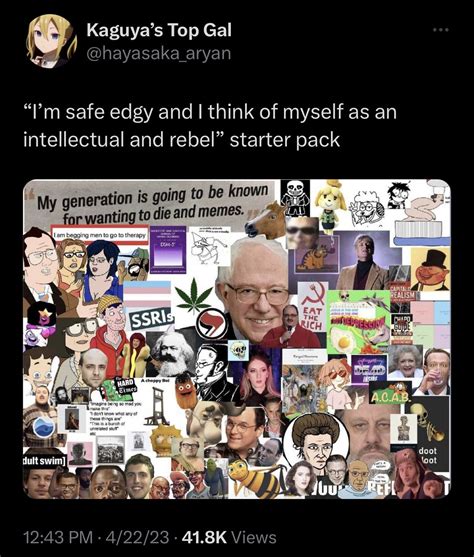 “im Safe Edgy And I Think Of Myself As An Intellectual And Rebel